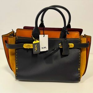 Coach Satchel - Black/Colorblock - Brand New!